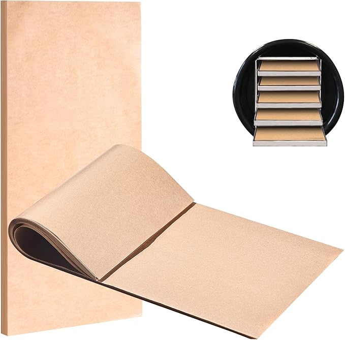 KitchenRaku 200 Pack Parchment Paper For Harvest Right Freeze Dryer Trays, Disposable Accessories for Freeze Dryer Trays, Prevent Food Items From Sticking (PPA12, 17 1/4" x 7", Medium)