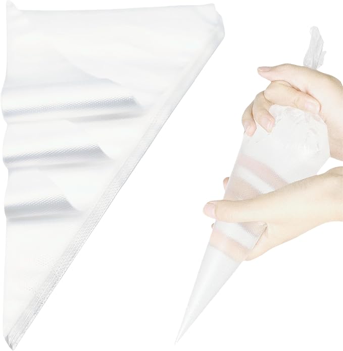 15 Inch Piping Bags 300 Pack - Disposable Pastry Bags - Thick Anti-Burst Pastry Icing Frosting Piping Bags For Decorating Cupcakes Cakes Cookies (15 Inch-300 Pack)