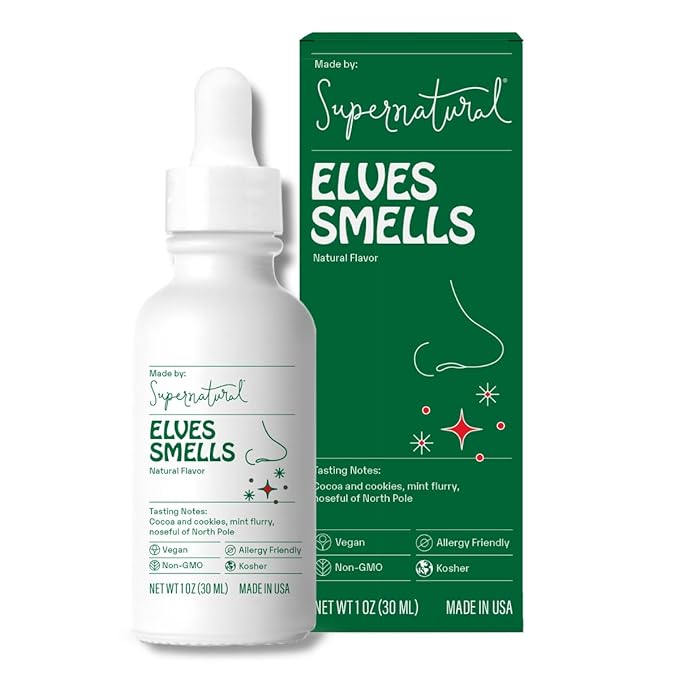 Supernatural Natural Flavors, Elves Smells - Vegan, Non-GMO, Non-Synthetic, Unsweetened, Concentrated. 30ml/1oz.