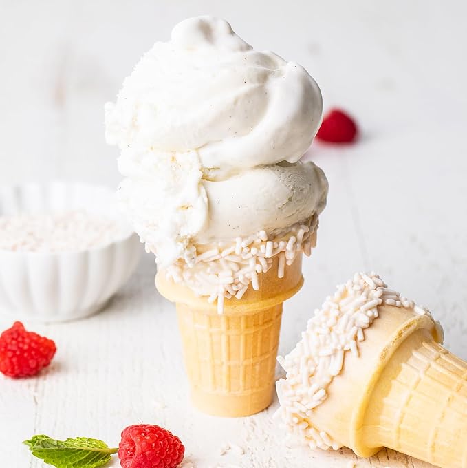 Color Kitchen White Sprinkles Natural Ingredients Baking Cake Decorations, Ice Cream, Cookie, Artificial Dye-free, Plant-Based Colors, Gluten-Free, Non-GMO, No Hydrogenated Oils, Soy-Free, Kosher, 3 OZ