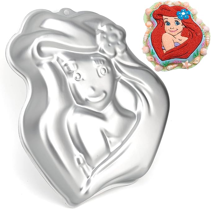 Princess Doll Girl Shaped Birthday Cake Pan, Aluminum 3D Baking Mould Tin