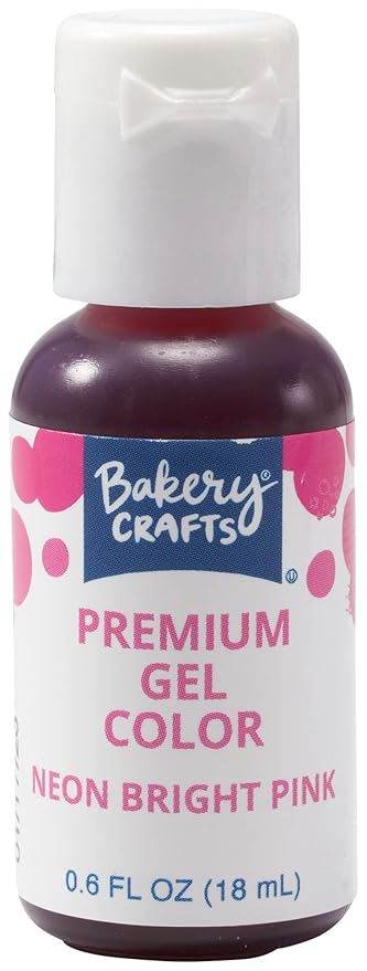 Bakery Crafts Premium Gel Neon Food Coloring 6 Bottle Assortment, 3.6 Fl Oz, Bright Edible Color For Christmas Baking And Decorating, Highly Concentrated, Yellow, Orange, Purple, Blue, Pink, Green | 6 x 0.6FL | Made in USA