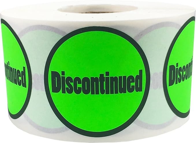 Discontinued Retail Labels 1 1/2 Inch Round Circle Dots 500 Adhesive Stickers