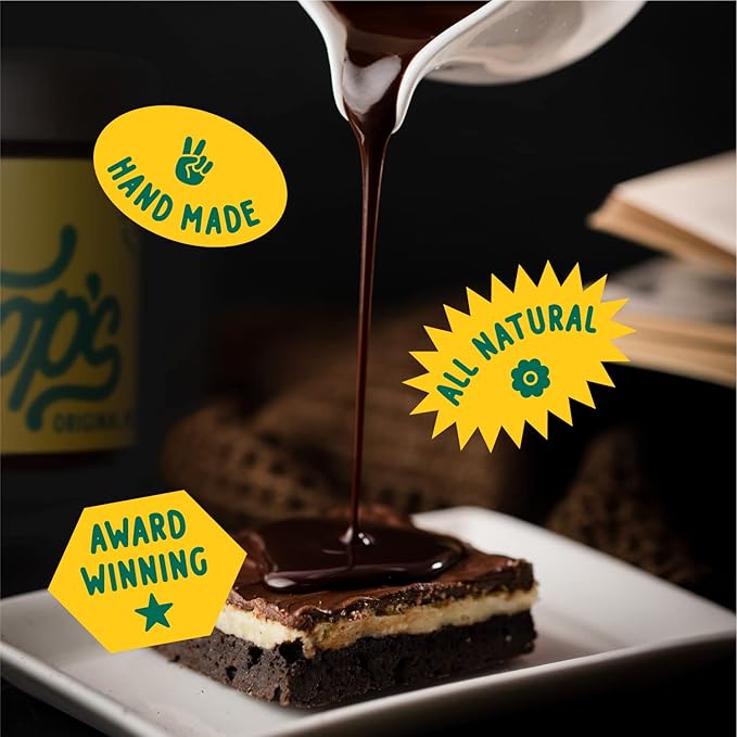 Coop's Original Hot Fudge, 10 Ounce (Pack of 3): All Natural, Gourmet, Handcrafted, Gluten Free, Non-GMO, Chocolate Ice Cream Toppings, Sundae, Desserts