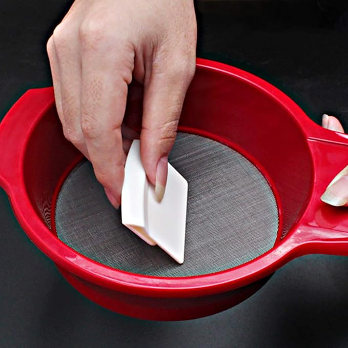 Sifting Pan Fine Mesh Strainer/Flour Sieve/Icing and Sugar Sifter,60 mesh 11 inch