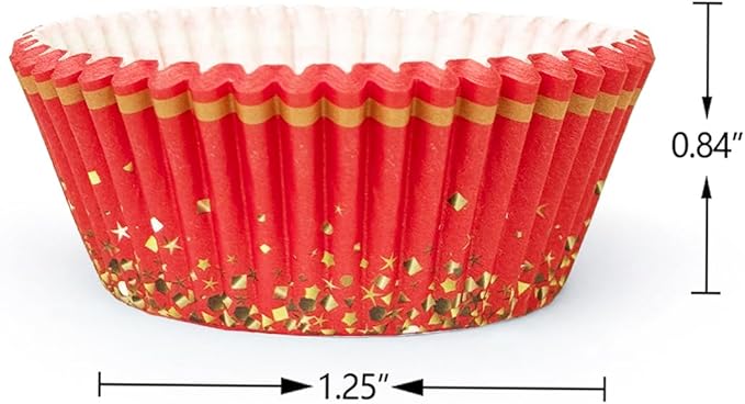 qiqee Graduation Cupcake Liners Muffin Liners for Graduation 300-Count 6 Original Design No Smell, Food Grade Baking Cups Paper(Small Size)