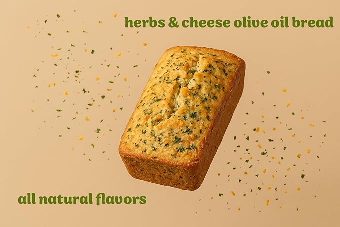 Rabbit Creek Olive Oil Bread Mix Herbs and Cheese – Bread Baking Mix, Easy To Make, Ready in 1 Hour
