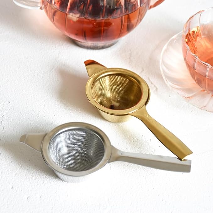 2.2" Mini Matcha Sifter, 30 Fine Mesh T304 Stainless Steel, Tea Strainer, Cocktail Strainer with Base (Silver)