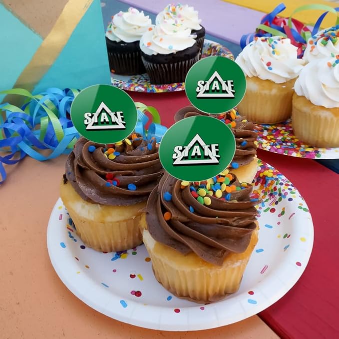 Delta State Primary Logo Cupcake Picks Toppers Decoration Set of 6