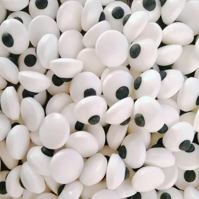 Sarah's Candy Factory Jumbo Size (0.66 inches) 2.5 Oz in Bottle Candy Eyes Eyeballs for Cake, Cupcake Toppers, Cookie Decorations Edible Sugar Icing Kosher in a Bottle