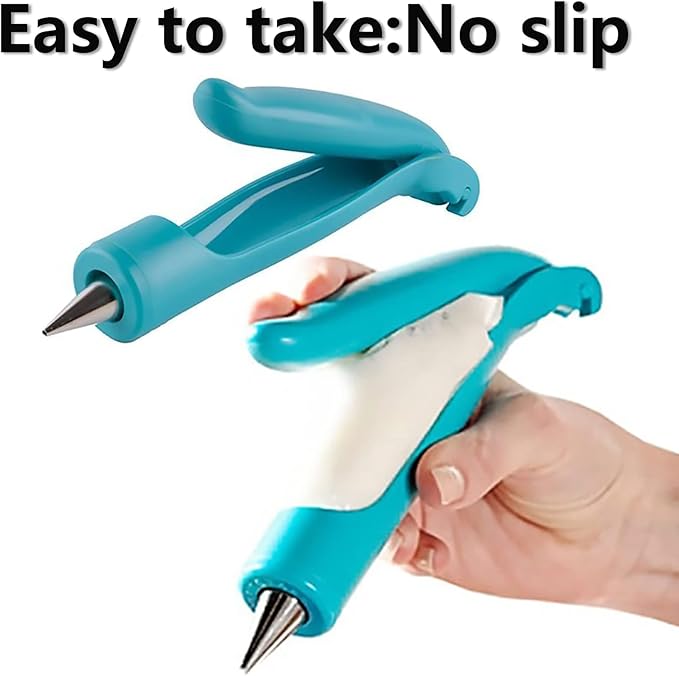 Cake Decorating Pen Tool Kit Pastry Bag DIY Cake Deco Tools Kit Pastry Icing Pen Piping Kit Bags(Blue)