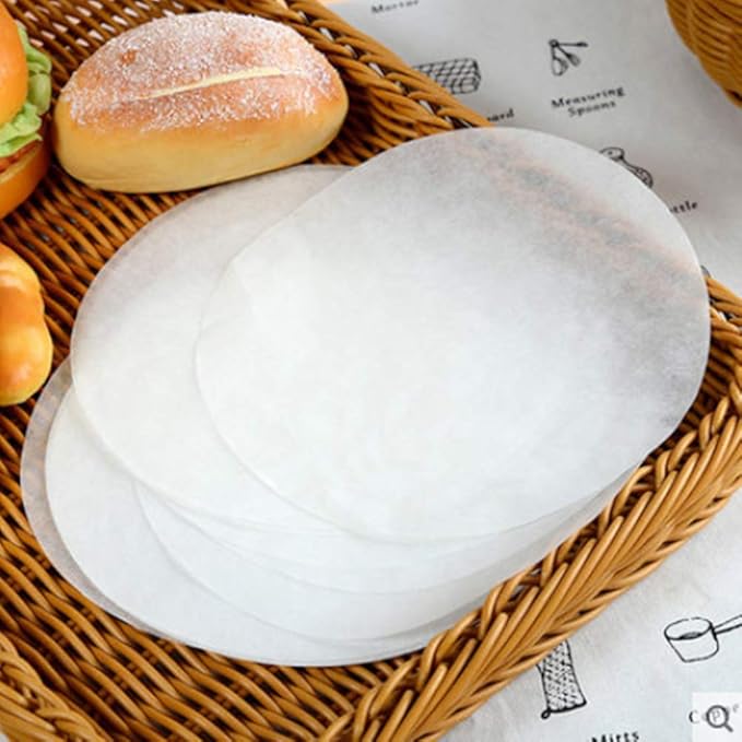 Parchment Paper Rounds, Set of 200, Non Stick 8 Inch Baking Parchment Circles/Baking Paper Rounds for Cake Pan, Springform Pan, Tortilla Press and so on(4.5/5.5/6/7/9/10/12inch Available)
