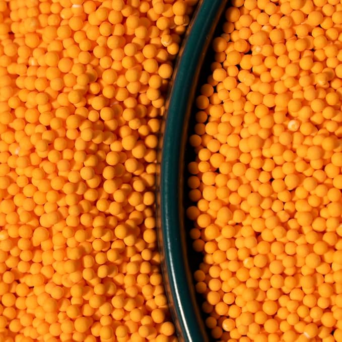 Sprinkles,Orange Edible Pearl Sprinkles for Cake Decorations, Baking, Ice Cream, Cookies, Cupcake Topper Edible Pearls Sprinkles - 2mm Matte White Sugar Pearls for Cake Decorating 130g/4.6oz1 Bottle (2mm orange)
