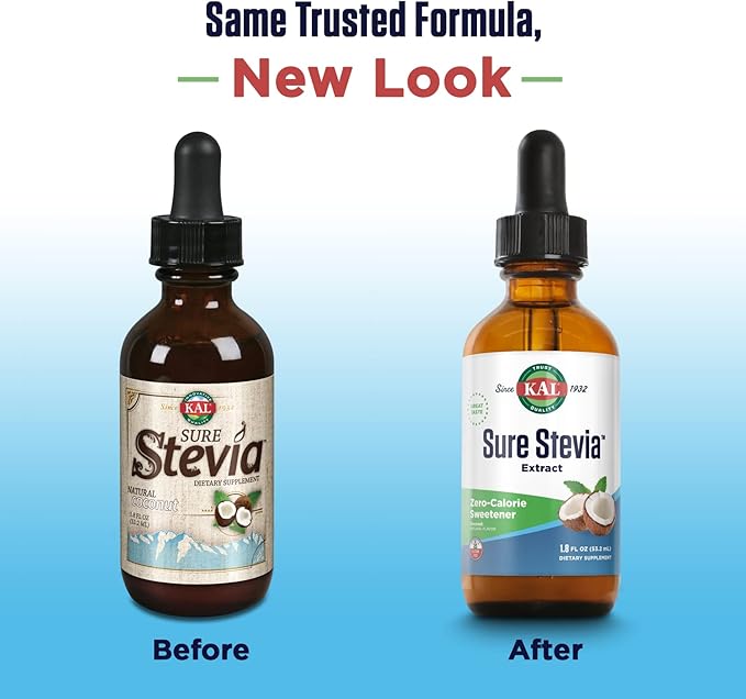 KAL Pure Stevia Extract, Coconut, 1.8 Fluid Ounce