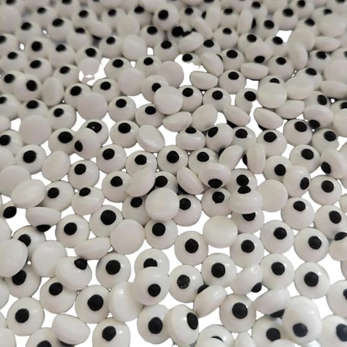 Eastron Edible Mini Candy Eyeballs Eyes Cake Cupcake Toppers Cookie Decorations Dessert Sprinkles for Halloween Christmas Birthday Party Supplies 2.82 Ounce