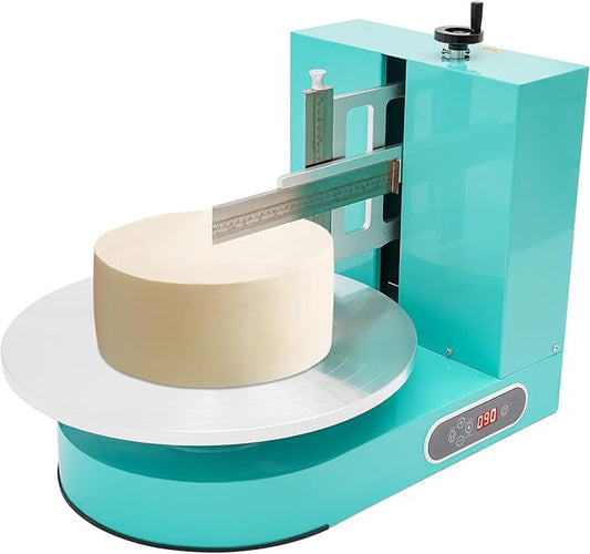 Electric Cake Decorating Machine Cream Coating Spreading Smooth Machine Surface Scraper for 4-16inch Cakes, 0-320RPM Adjustable Rotating Speed