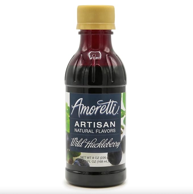Amoretti - Natural Wild Huckleberry Artisan Flavor Paste, 2.2 lbs, Perfect For Ice Cream, Beverages, Cakes, and more, Preservative Free, Vegan, Gluten Free, No Artificial Sweeteners, Concentrated