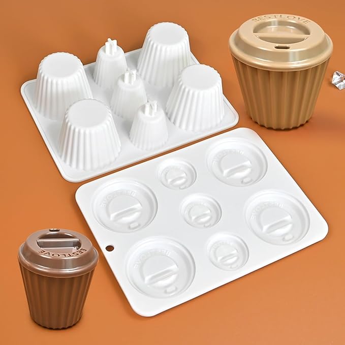 mostsom Cylinder Cup Shape Mousse Cake Mold For Making Chocolate Muffin Ice Shot Glass Mould Kitchen Baking Tool (D_ Curve Cup)