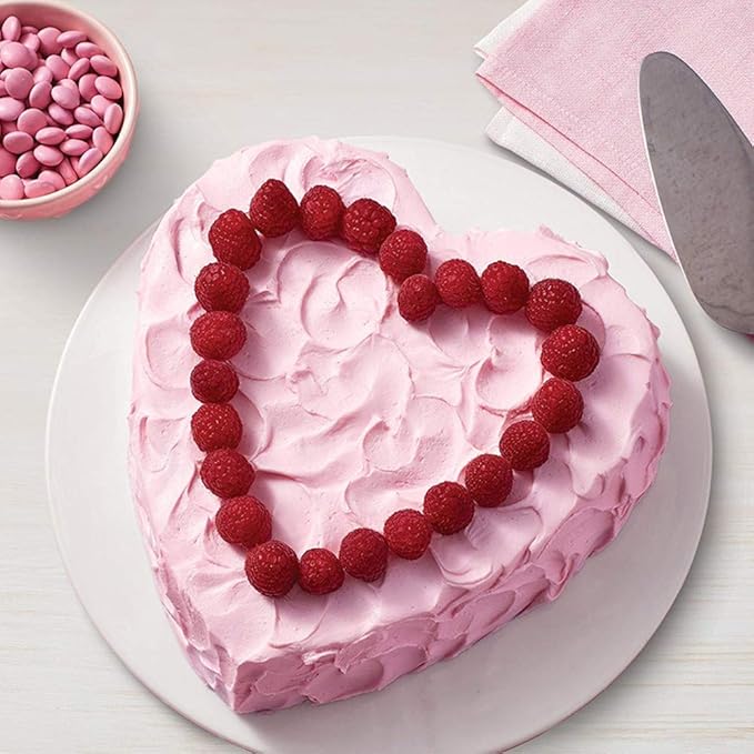 Good news FRIGIIRE Deep Heart Cake Pan with Removable Bottom 6",2 PCS Aluminum Push Cheesecake Pan Chiffon Cake Mold for Oven Baking