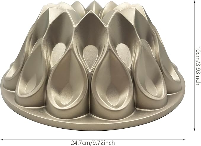 Charlotte Cake Mold Aluminium Kitchen Accessories Decoration Round Christmas Wedding Family 3D Charlotte Cake Pan (Crown shape)