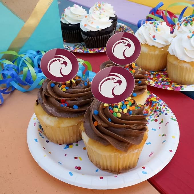 Seattle Pacific University Primary Logo Cupcake Picks Toppers Decoration Set of 6