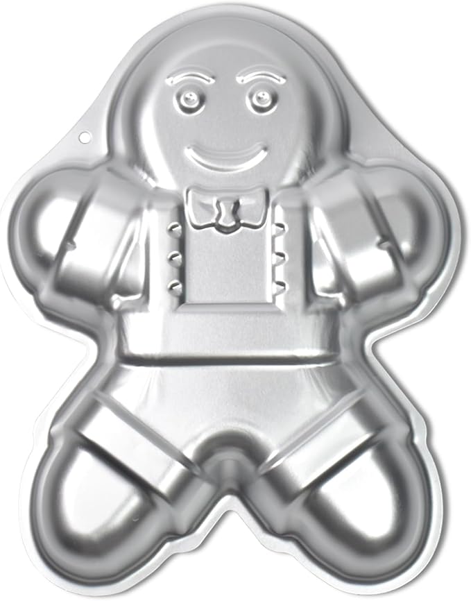 Gingerbread Man Cake Pans, Aluminum Cake Tin, Baking Cake Tins for Christmas, Party, Family Occasions.