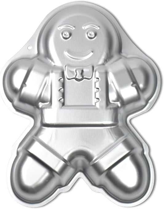 Gingerbread Man Cake Pans, Aluminum Cake Tin, Baking Cake Tins for Christmas, Party, Family Occasions.