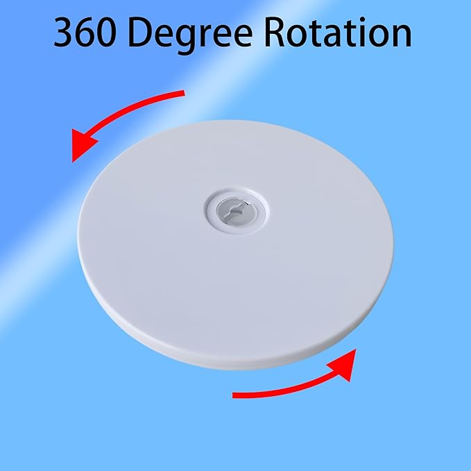 2PCS 4" Small Lazy Susan Turntable, White Acrylic Ball Bearing Rotating Tray Display Base for Spice Rack Table Cake Kitchen Pantry Decorating, 40 lb Load, 360° Smooth Rotation