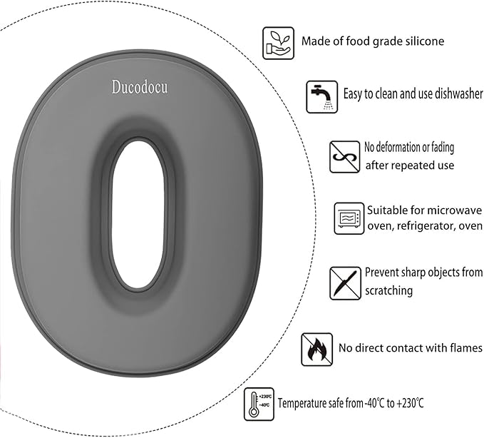 Ducodocu Silicone Number Cake Pan - Large 3D Number Cake Mold Baking Forms for 2/20th Birthday, Wedding Anniversary - 10 inch