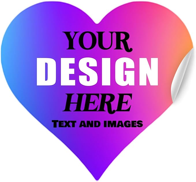Custom Vinyl Stickers - Waterproof Fade-Resistant Labels with Your Design/Logo/Text/Image, Full Color Print, for Business and Personal Use (Multiple Shapes 1-6 Inches, 50-1000 Count)