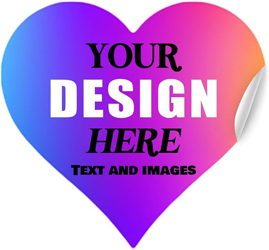 Custom Vinyl Stickers - Waterproof Fade-Resistant Labels with Your Design/Logo/Text/Image, Full Color Print, for Business and Personal Use (Multiple Shapes 1-6 Inches, 50-1000 Count)