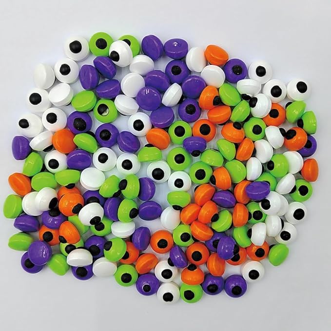 Homankit Edible Candy Eyeballs Eye Sprinkles for Cake Decorating, Multicolour Small Eyeballs Sprinkles for Halloween Cupcake Toppers Baking Cookie Ice Cream Decorations Christmas Supplies