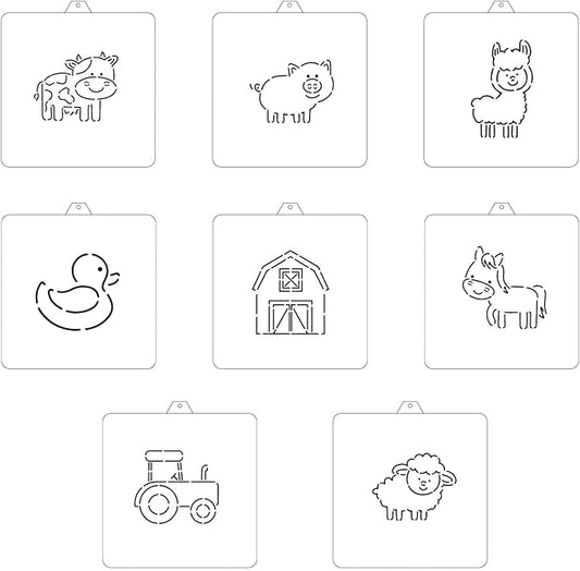 Reusable PYO Cookie Stencil Paint Your Own Custom Design Unique Cookies Stencils Creates Custom Coloring Pages Designs, Perfect for Kids, Parties, and Bakers. Detailed Designs.