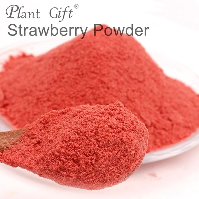 100% Pure Strawberry powder 100g/3.52oz Natural Freeze Strawberry Juice Flour | Strawberry Powder for Smoothies, Shakes, Baking & Drinks,| Free from Preservatives | Vegan, Gluten-Free.