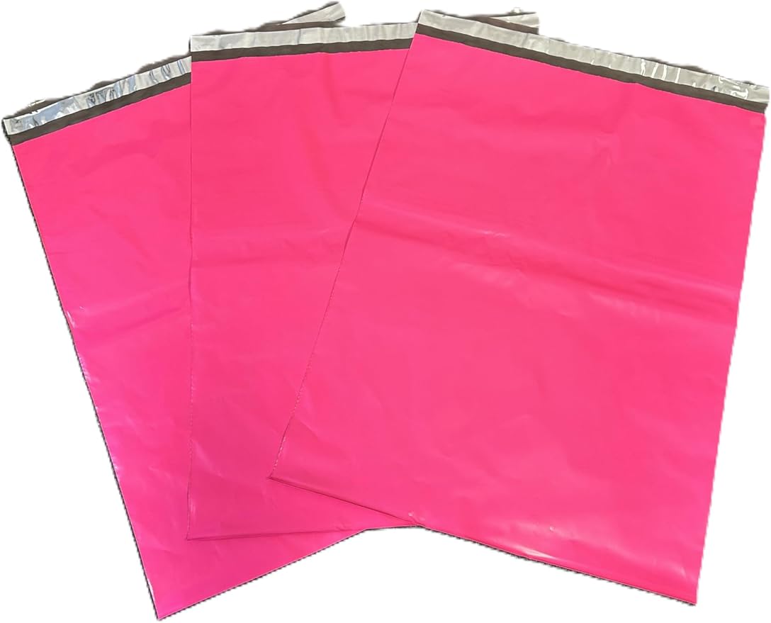 14.5x19” Pink Colored Poly Mailers Shipping Bags Self Sealing 2MIL (Pack 100)