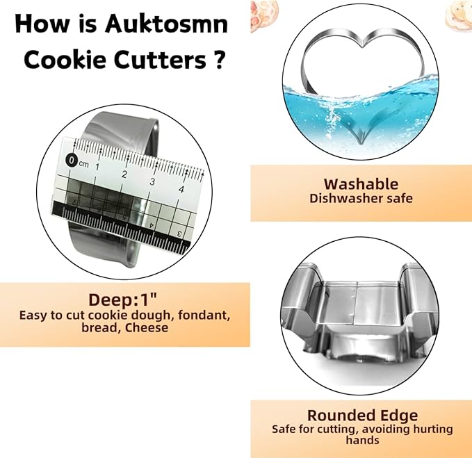 Bear Cookie Cutter-3.5 Inch-Diswasher Safe-Biscui Cookie Cutter Fondant Mold for Baking