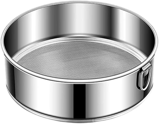 60 Mesh Stainless Steel Flour Sieve, Circular Filter Screen, Used For Baking Cakes And Pastries, Diameter 6 Inches