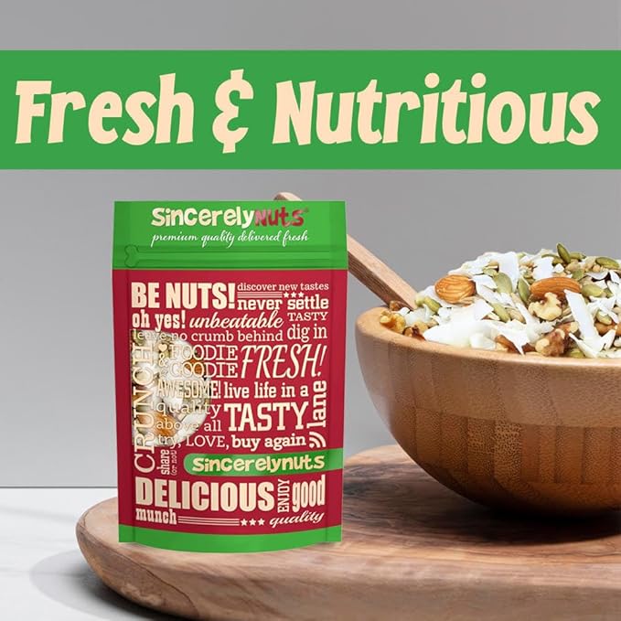 Sincerely Nuts Ultimate Nutrition Keto Trail Mix (5 LB)- Pumpkin Seeds, Coconut, Sunflower Seeds, Almonds, Walnuts- Gluten-Free Food, Vegan, and Kosher -Snack for Keto Diet