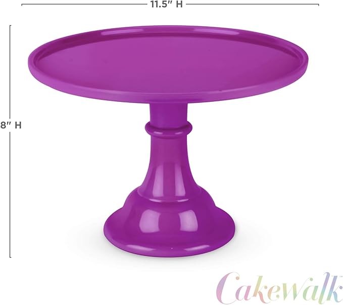 Twine Melamine Cake Stand, Cupcake Stand, Perfect for Birthdays, Weddings, Holidays Housewarming and Tea Parties, Durable and Stylish Dessert Accessory, Kitchen & Home Décor, Set of 1, Purple