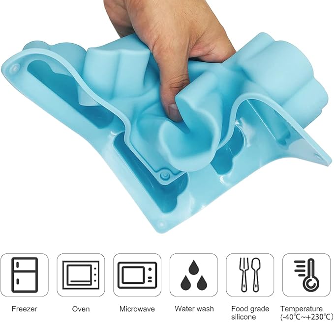3 Pack Soap Moulds for Soap Making, FineGood Silicone Cloud Mold Soap Making Supplies Cake Baking Mould Silicone Muffin Trays for Pudding Cupcake
