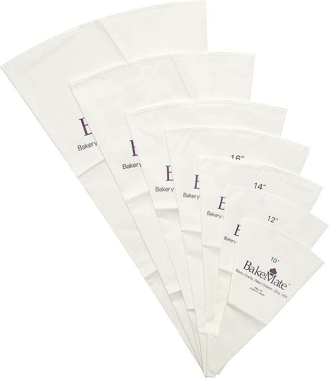 Reusable Pastry Bag, 21", Double-Coated Polyurethane Cake Piping Bag, Reinforced Bottom, Stitched Boarder, For Piping Frosting on Cakes, Cupcakes, and Cookies - 21"