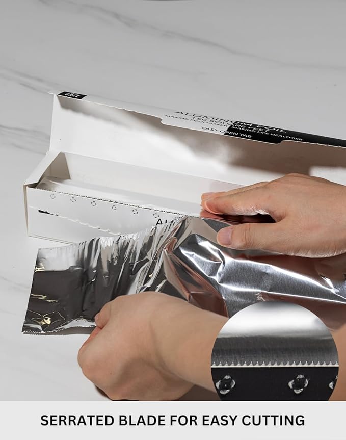 300 Sq Feet, Standard Aluminum Foil, High Heat Resistance, Home & Commercial Use / 12" x 150' (2 Pack)