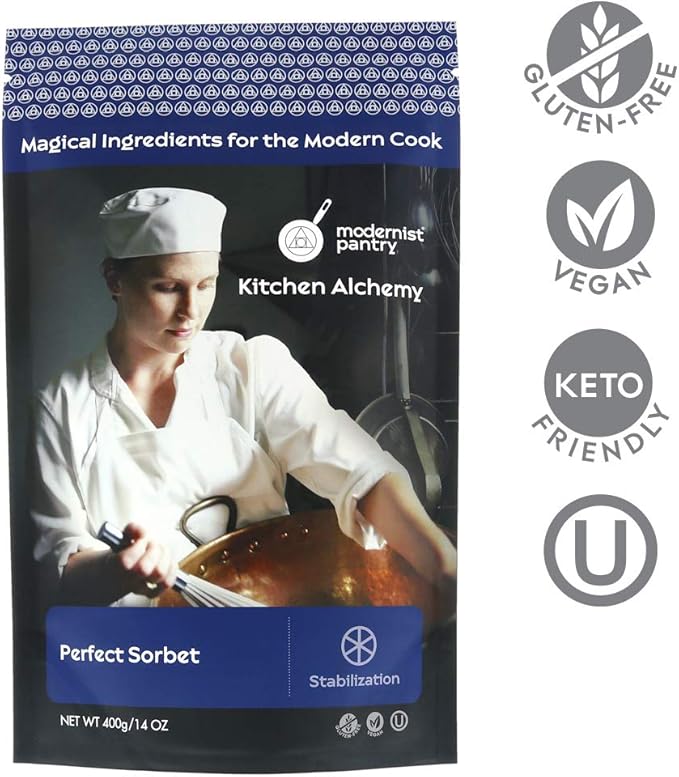 Modernist Pantry Perfect Sorbet [Sorbet Stabilizer] Vegan OU Kosher Certified - 400g/14oz (stabilizes and Prevents Crystal Formation in Sorbet Recipes)