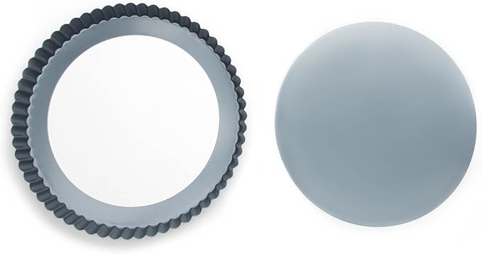 Fox Run 9.5-Inch Non-Stick Tart Pan, Removable Bottom Quiche Pan