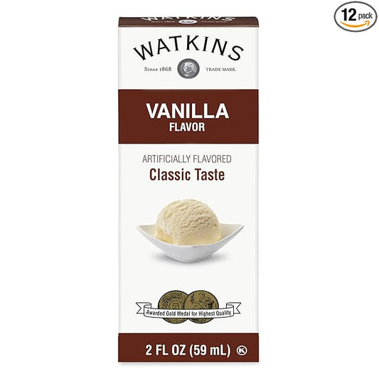 Watkins Vanilla Flavor, 2 Fl Oz (Pack of 12)