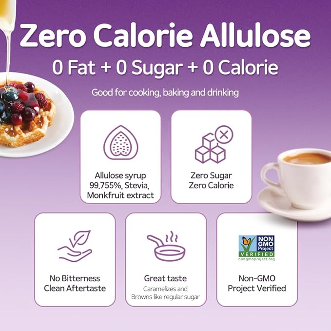 ALTist Allulose Syrup Sweetener – Zero Calorie Liquid Sugar Alternative, Keto, Vegan, Non-GMO, Plant-Based | 1:1 Sugar Replacement, No Net Carbs, Zero Fat, 17.7 fl oz x 2 Bottle - Original