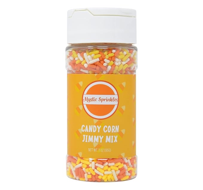 Mystic Sprinkles Autumn/Fall Sprinkle Mixes (Candy Corn Jimmy Mix 3oz)