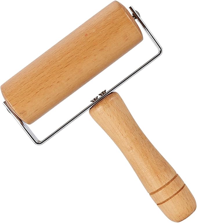 Small Rolling Pin, Pizza Dough Roller, Non Stick Wood Pastry Roller, Kitchen Wooden Rolling Pins for Baking Cooking Cookie Bread Tortilla Dumpling Fondant Clay (Style 3)