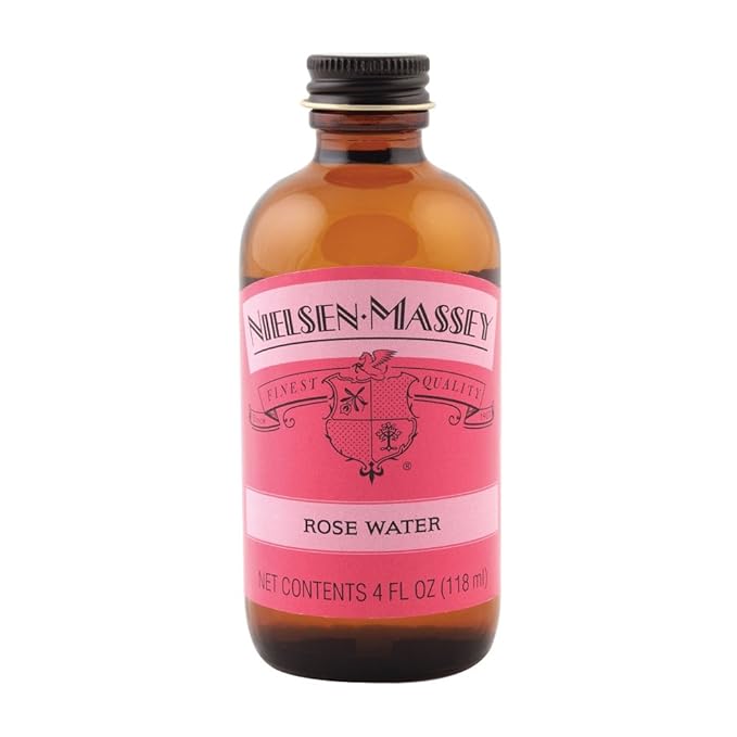 Nielsen-Massey Rose Water for Baking, Cooking and Drinks, 4 Ounce Bottle