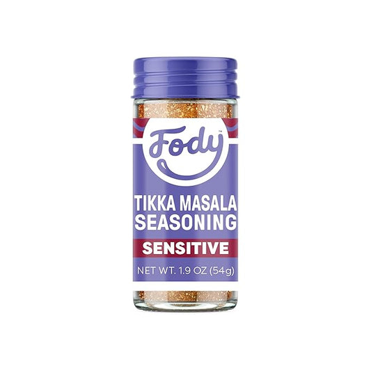 Fody Foods Tikka Masala Seasoning, 1.9 Oz, Garlic and Onion Free, Low FODMAP Certified, Gut & IBS Friendly, Vegan, Non-GMO, Gluten Free, Keto Friendly
